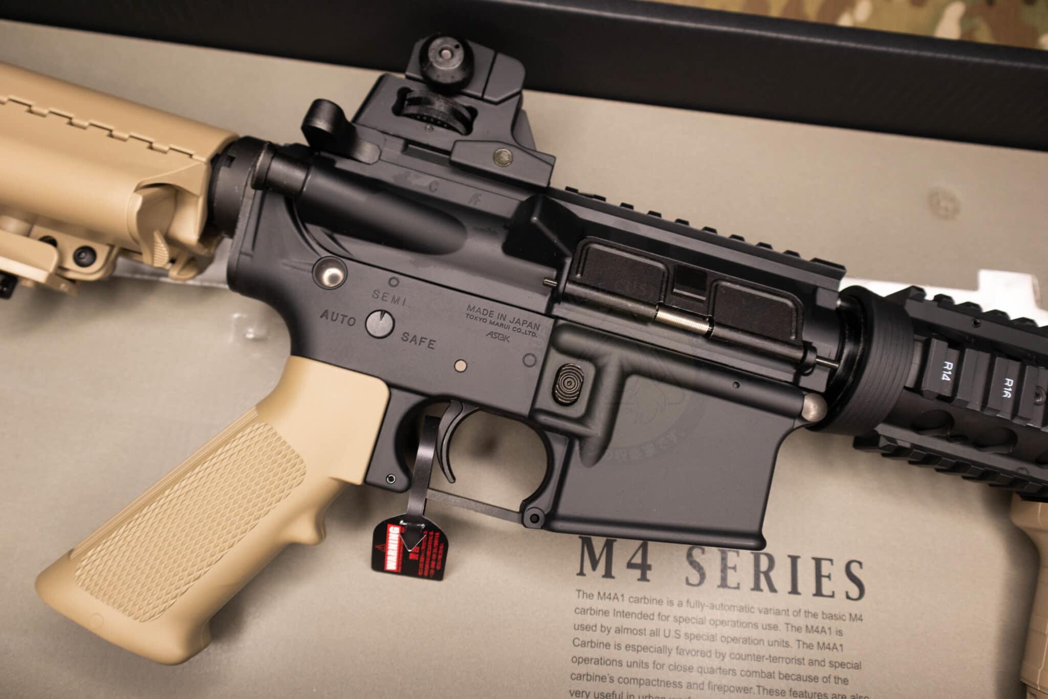 TOKYO MARUI – M4 CQBR TAN RECOIL (NEXT GEN RECOIL SHOCK) – BuffBridge